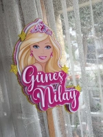 Barbie Cake Topper -  Pasta Üzeri Süslemesi