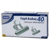 MAS-950 ( YAYLI ) ( 40 MM ) ÇELİK METAL KISKAÇ ( 24PCS ) KAĞIT CİLT KISKACI*1X32