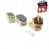 MEYSA HOME M&L-3028 LUNCH ( İKİ KATLI ) BESLENME KUTUSU (RENKLİ PLASTİK) ( BÖLMESİZ & 1AD.KAŞIK-1AD.ÇATAL)( KULPLU )24=K