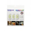 WINNBOSS WN-1186 LED NIGHT LIGHT ( 3PCS & YUVARLAK ) ( KUMANDALI & DOKUNMATİK ) ( PİLLİ ) LED LAMBA SETİ*100