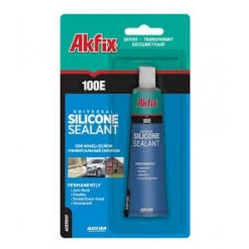 AKFİX 100-E  SA-111 AKU-07  ŞEFFAF ( TÜP ) SİLİKON 50 ML*24X8