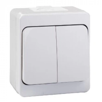 ATOM ( SIVA ÜSTÜ ) KOMİTATÖRLÜ 2Lİ ANAHTAR PRİZ*12X10