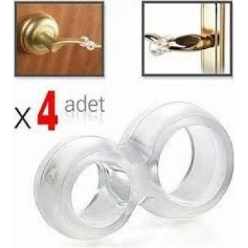BURÇİN ERK-044 ( 4PCS ) ( ŞEFFAF SİLİKON PLASTİK ) KAPI PENCERE STOPERİ*30X14