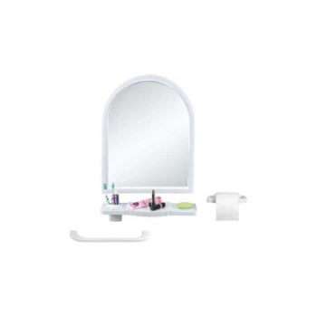 ÇELİK AYNA-101 ( BEYAZ ) MEGA AYNA SETİ*6