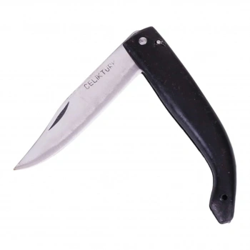 ÇELİKTÜRK ÇK-200 ( BATTAL ) ÇAKI ( DENİZLİ / YATAĞAN ÜRETİM ) ( SİYAH PLASTİK SAPLI )*10X60