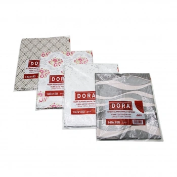 DORA HAZIR ELFAYLI DESENLİ MUŞAMBA & MASA ÖRTÜSÜ ( 140X180CM )*10X1