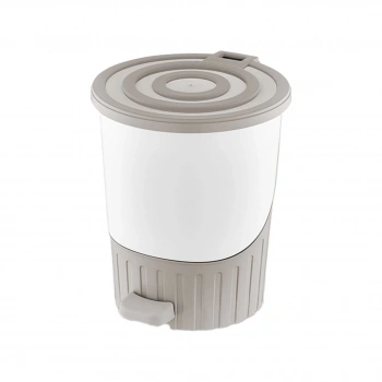DÜNYA-01071-407 ( KUM BEJİ ) PASTEL ( LÜX ) ( 26LT ) ( PEDALLI ) ÇÖP KOVASI PLASTİK ( 380X343X398MM )*4=K