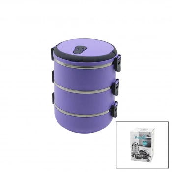 FRESHBOX ( LİLA ) ( 3LÜ ) SEFER TASI SAKLAMA KABI ( 1.8LT )*24