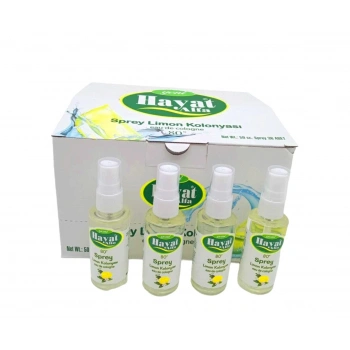 HAYAT ( SPREY ) ( 50CC ) ( LİMON & 80° ) KOLONYA*36X8