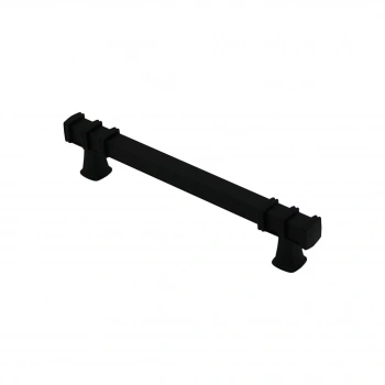 İBİCO-962 ( 12.8CM ) ( YÜZÜK SİYAH & KULP SİYAH ) ( KARE ) ÇEKMECE KULP*10X5