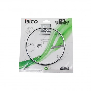 İBİCO BANYO BNY-517 ( YUVARLAK ) METAL ( HAVLULUK ) ( YAPIŞKANLI MONTAJ )*50