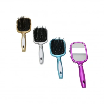 İBİCO İ15-035 ( AYNALI ) SAÇ FIRÇASI & TARAK ( RENKLİ PLASTİK )*24X10