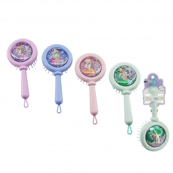 İBİCO İ15-050 (YUVARLAK) ÇOCUK SAÇ FIRÇASI=(PLS) & TARAK (PENCERELİ RENKLİ PLS.SAP=UNİCORN & HAREKETLİ TOPLAR)*12X20