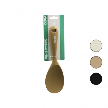 İBİCO İ22-035 ( SİLİKON & RENKLİ ) PİLAV ( SERVİS ) KAŞIK ( 22CM )*12X6