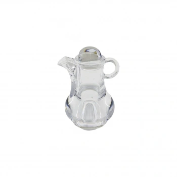 İBİCO İ22-167 -8016 ( MİNİ=50ML ) ( DEMLİK  MODELİ ) ( AKRİLİK ) YAĞDANLIK ( ŞEFFAF ) ( SİRKELİK & SOSLUK )*12X6