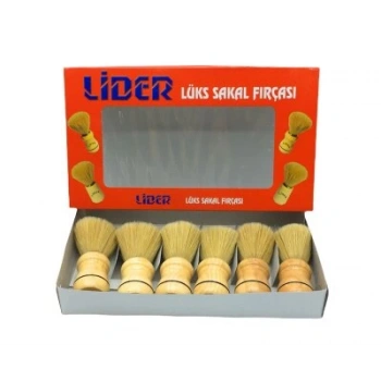 LİDER-1104 ( AHŞAP SAPLI ) SAKAL FIRÇASI*6X60