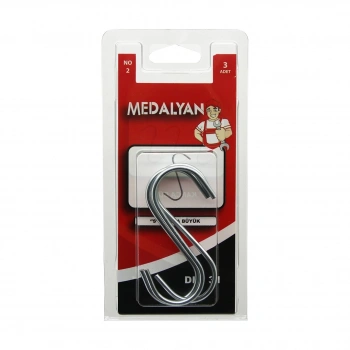 MEDALYAN DL-31 ( NO-2 & BÜYÜK ) ( S ) KANCA ( 3PCS )*12X10
