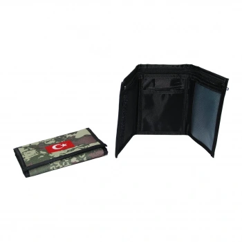 MKM ( 02-90-18 ) ASK-102 ( CIRTLI ) ( BAYRAKLI & TÜRKİYE HARİTA & KAMUFLAJ DESEN ) ASKER CÜZDAN*12X10