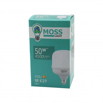 MOSS LIGHT MS-3099 ( 50W ) ( TORCH ) LED AMPUL PLASTİK (E27) (4500LUMEN L175°) (50.000 SAAT ÖMÜR) (IP20) (185-265V (AC) )*30