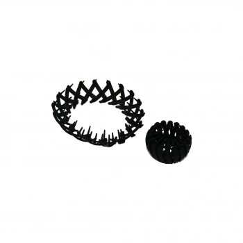 MUJGAN MJGN-823 ( KUŞ YUVASI MODEL ) ( AKORDİYON ) ( AÇ-KAPA=SIKIŞTIRMALI ) ( SİYAH PLASTİK ) SAÇ TOKASI ( TOPUZ YAPMA )*12X91