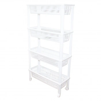 ORGANİZERS ORG-77 4 KATLI DÜZENLEYİCİ  & RAF ÜNİTESİ TEKERLEKLİ ( 510X205X945MM )*10