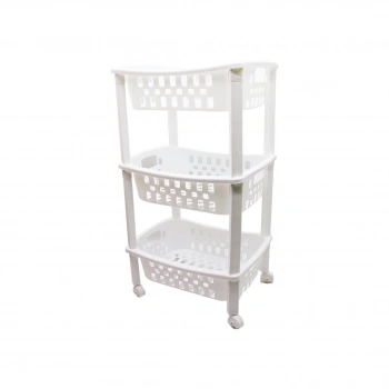 ORGANİZERS ORG-78 3 KATLI SEPET DÜZENLEYİCİ  & RAF ÜNİTESİ TEKERLEKLİ ( 400X295X700MM )*12