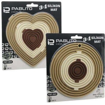 PABLITO PBT-365 ( 3İN1= BÜTÜN & 3 BOYA AYRILIR ) (SİLİKON) MAT & NİHALE (KALPLİ=7.5-12.5-19CM) (YUVARLAK=7-12.5-19.5CM)*144