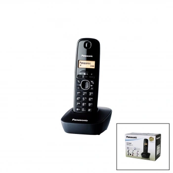PANASONİC KX-TG1611 (SİYAH & OVAL) (DİJİTAL) (KABLOSUZ & TELSİZ) TELEFON (ARAYAN NO GÖRME) (50 HAFIZA) (10NO TEKRAR ARAMA)*36