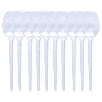 PRATİKON PR-1142 ( ŞEFFAF ) PLASTİK KAŞIK ( 10PCS )*50=K