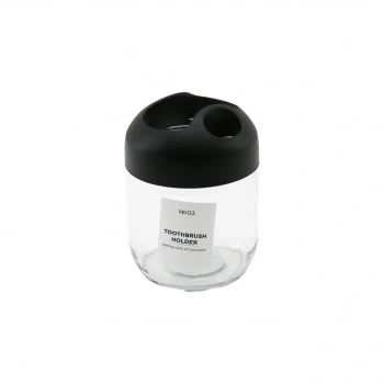 QLUX C-00551 NO-03 CLARY ( CAM ) DİŞ FIRÇALIK ( 425CC ) ( 3 BÖLMELİ SİYAH PLASTİK KAPAK KAPAK )*12=K