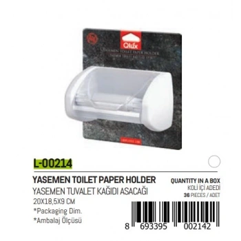 QLUX L-00214 YASEMEN KAPAKLI WC KAĞITLIK*36