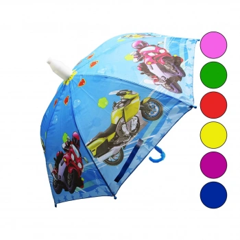 RUGBY-3314 ( BARDAKLI & DÜDÜKLÜ ) ( 8 TELLİ ) KIZ-ERKEK ÇOCUK ŞEMSİYE*12X5                     qwe05