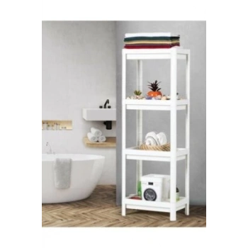 SHELF UNİT MAGGİE OMBEG OM-1016-0530-0251 ( 4 ( ÇUKUR ) RAFLI & BEYAZ ) ( DİKDÖRTGEN ) RAF ÜNİTESİ PLASTİK*6