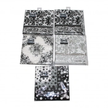 SUNSHİNES S+S YAKUT-10461 ( 20 PCS ) RENKLİ DESENLİ SUNUM PEÇETE ( 33X33CM )*300