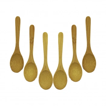 TATA BAMBOO & WOOD DMR-8467 ( 6PCS & OVAL ) AHŞAP BAMBU ( ÇAY KAŞIK ) SETİ*500