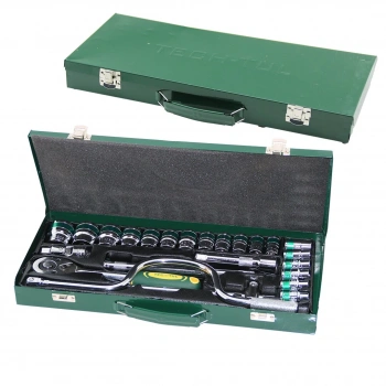 TECH-TUL TT-106 MIRROR ( 24PCS ) LOKMA SETİ ( METAL ÇANTALI )*1