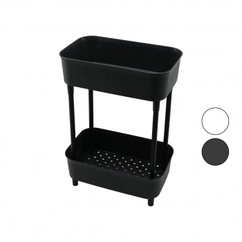 TİMEX TİM-992 ( 2 KATLI ) DÜZENLEYİCİ ORGANİZER ( PLASTİK RAF ÜNİTESİ ) ( 29.5 X 18 X 41.5CM ) ( MUTFAK & BANYO & ÇOK AMAÇLI )*6=K