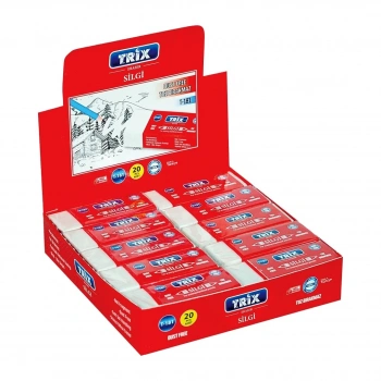 TRİX T-181 ( BÜYÜK ) BEYAZ SİLGİ ( TOZ BIRAKMAZ)*20X50