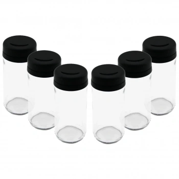 URAS S-00107 KITCHEN BOUTIQUE ( 6PCS ) ( CAM & 225ML ) BAHARATLIK & TUZLUK ( PLASTİK KAPAK )*1