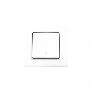 VİKO-91400004 LİNNERA S ( VAVİEN ) TEKLİ ANAHTAR ( BEYAZ ) ( ÇERÇEVELİ )*12X10