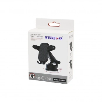 WINNBOSS CAR-05 ARAÇ & OTO TELEFON TUTUCU (360° KADEMELİ-UZAYAN-KISALAN KOL) (VANTUZLU) (OYNAR BAŞ & KOLLAR)*100