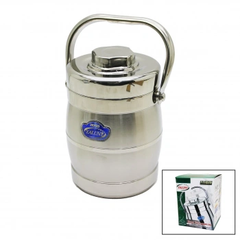 XX PIG YAKUT-10783 ( 3LÜ=1+2 ) SEFER TASI SAKLAMA KABI ( PASLANMAZ ÇELİK METAL KOVA ) ( 1.6LT= 200-500-900ML ) ( METAL TAŞIMA KULPLU ) (BRKT-200034)*24
