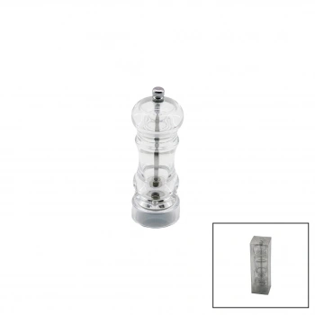 YAKUT-12610 ( KÜÇÜK ) ( ŞEFFAF MİKA KRİSTAL PLASTİK ) BAHARAT ÖĞÜTÜCÜ*72