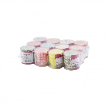 YAKUT-12768 ( 100PCS ) ( MİNİ MİNİ ) ( İNCE KAĞIT ) KEK KAPSÜLÜ*12X40