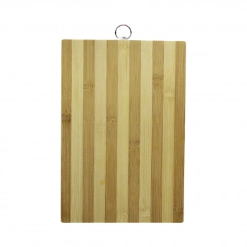 YLMZ-180 K-0773 ( 20X30CM ) ( BEYAZ ÇİZGİLİ ) ( BAMBU ) KESİM PANOSU METAL KULPLU*30