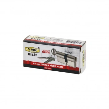 YMK-B68HS ( HİBRİT ) ( 68MM )  ( NİKEL SATEN ) CERMAN BAREL ( KUTULU AMBALAJ ) ( 3 ANAHTAR )*120