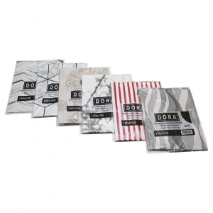 DORA HAZIR ELFAYLI DESENLİ MUŞAMBA & MASA ÖRTÜSÜ ( 140X140CM )*10X1