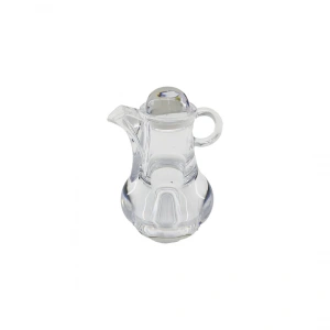 İBİCO İ22-167 -8016 ( MİNİ=50ML ) ( DEMLİK  MODELİ ) ( AKRİLİK ) YAĞDANLIK ( ŞEFFAF ) ( SİRKELİK & SOSLUK )*12X6