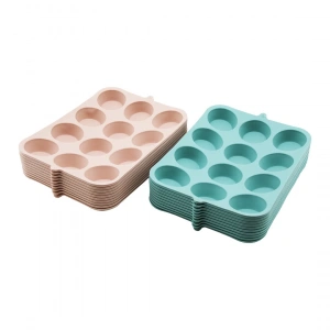 İBİCO NO-1218 ( 12 GÖZLÜ ) ( YUVARLAK ) ( SİLİKON ) MUFFİN KEK KALIP*10X10