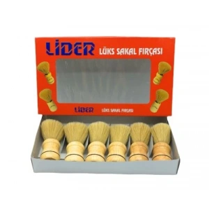 LİDER-1104 ( AHŞAP SAPLI ) SAKAL FIRÇASI*6X60